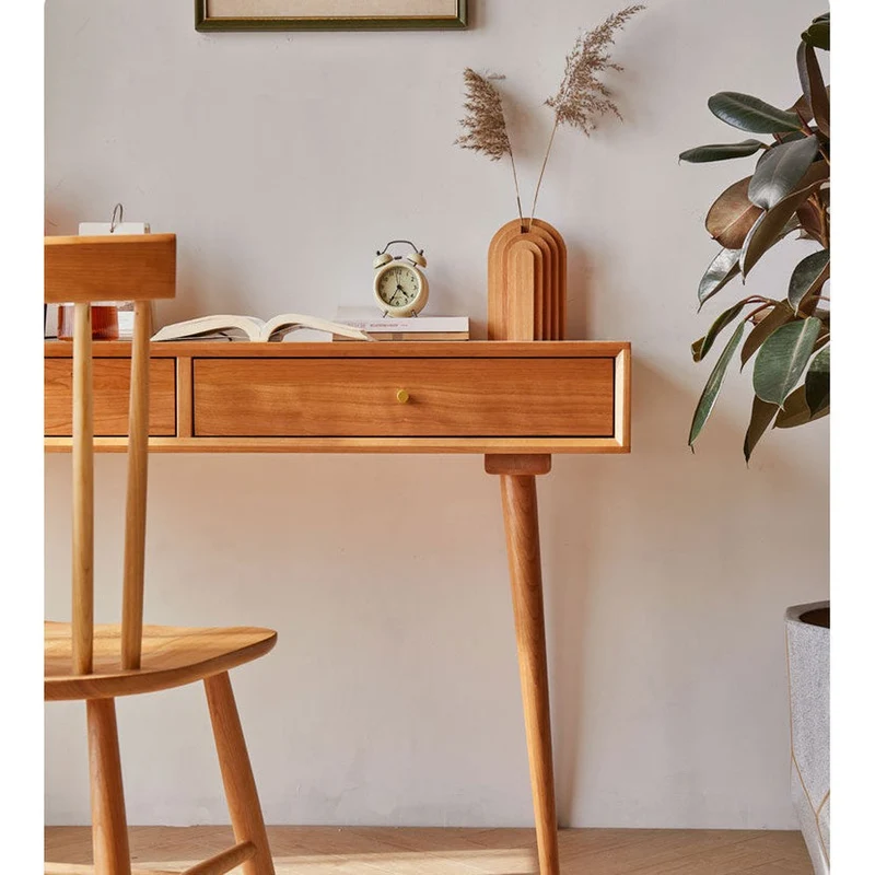 Function First Cherry Wood Desk for Efficiency