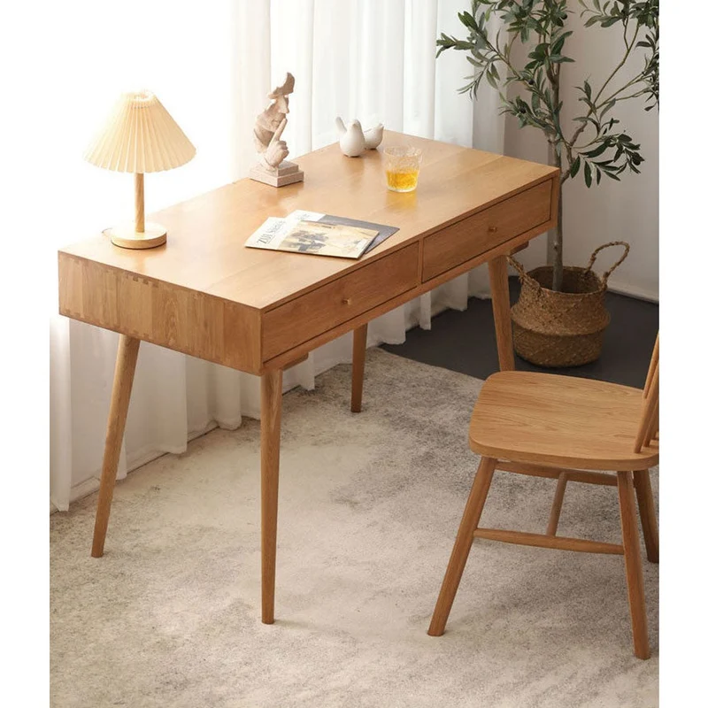 Function First Cherry Wood Desk for Efficiency