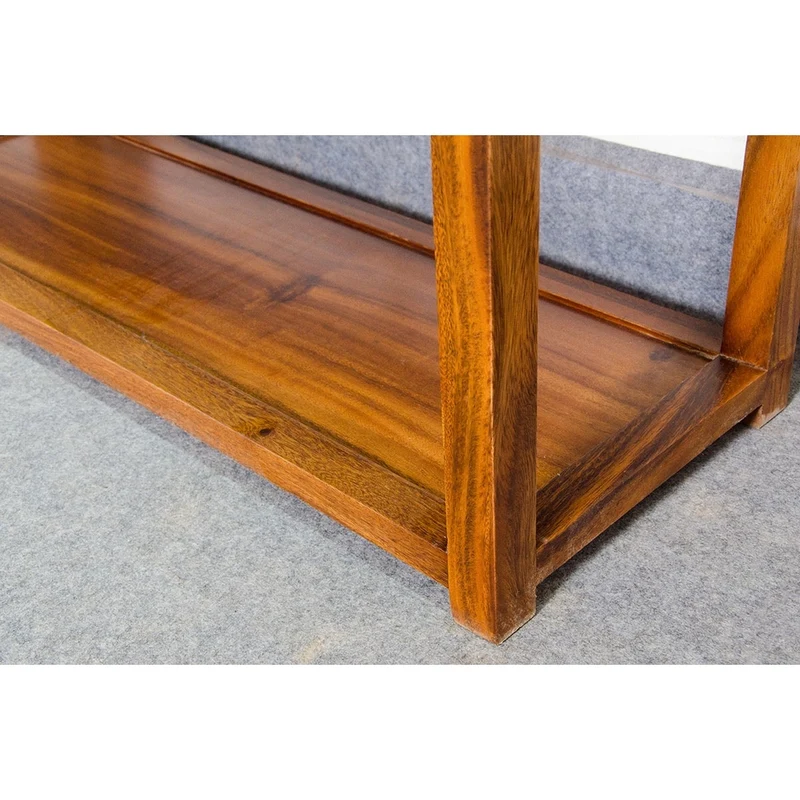 Two Pair Open Style South American Walnut Wood Bookcase