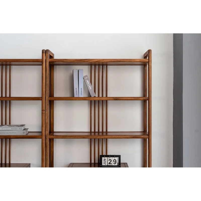 Zenith Open Framework South American Walnut Wood Bookcase