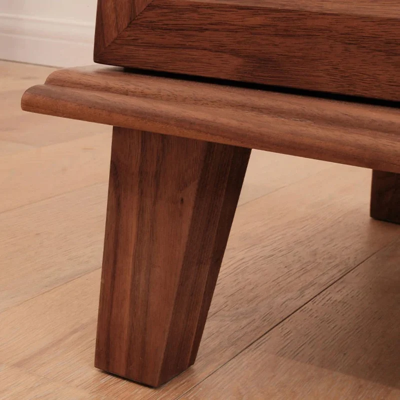 Utility Multi-Purpose Black Walnut Wood Sideboard