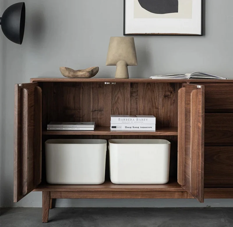 Solid Black Walnut Wood Dresser, Handmade