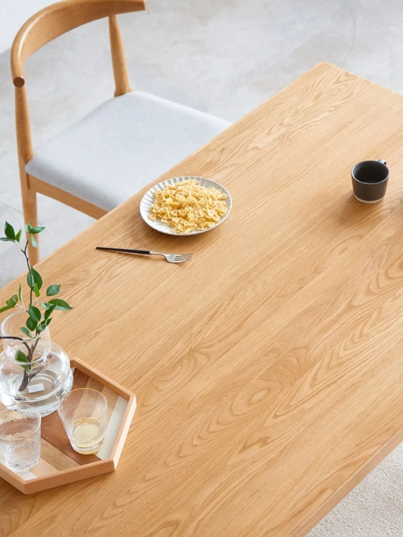 Whisper Mid-Century Solid Wood Oak Dining Table