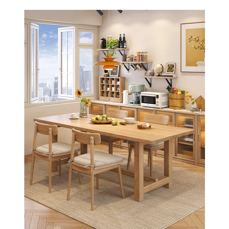 Heritage Solid Oak Wood Dining Table