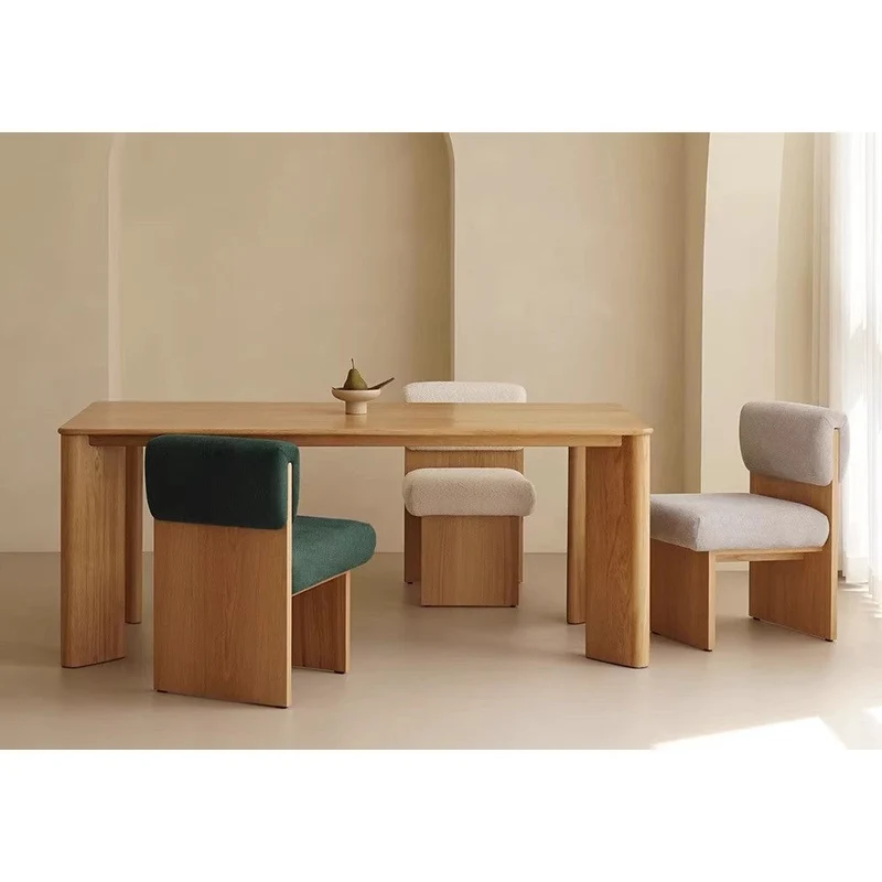 Vivid Modern Solid Oak Wood Table