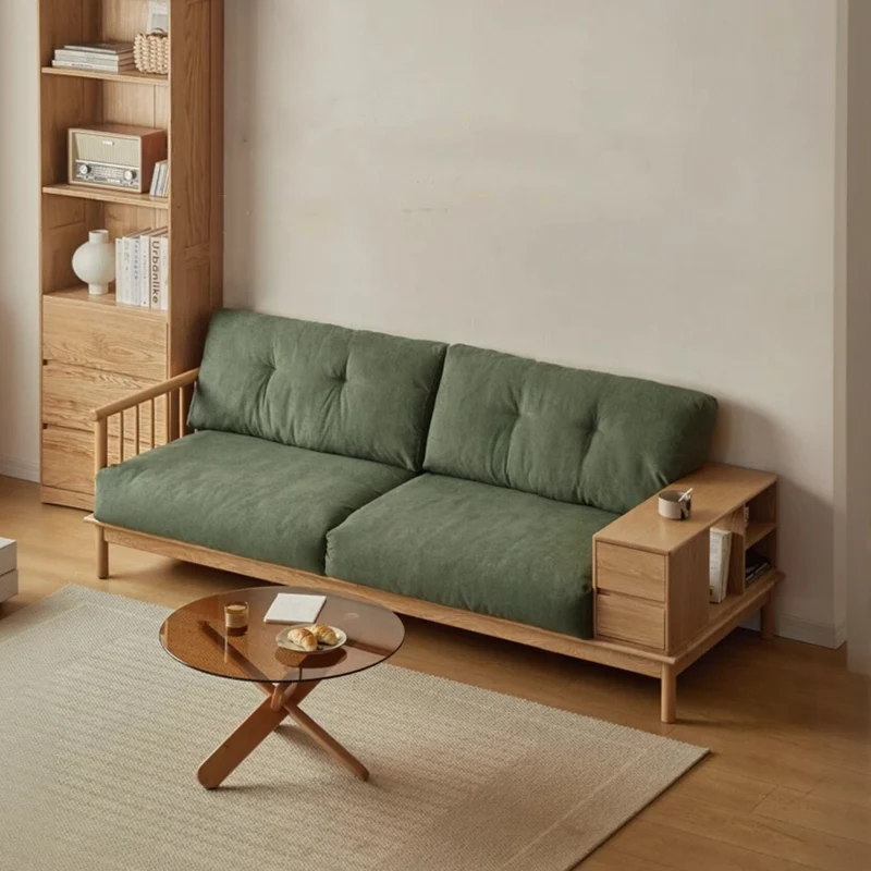 Seraph Solid Oak Wood Sofa