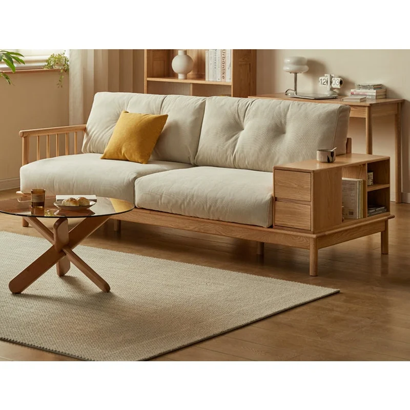 Seraph Solid Oak Wood Sofa