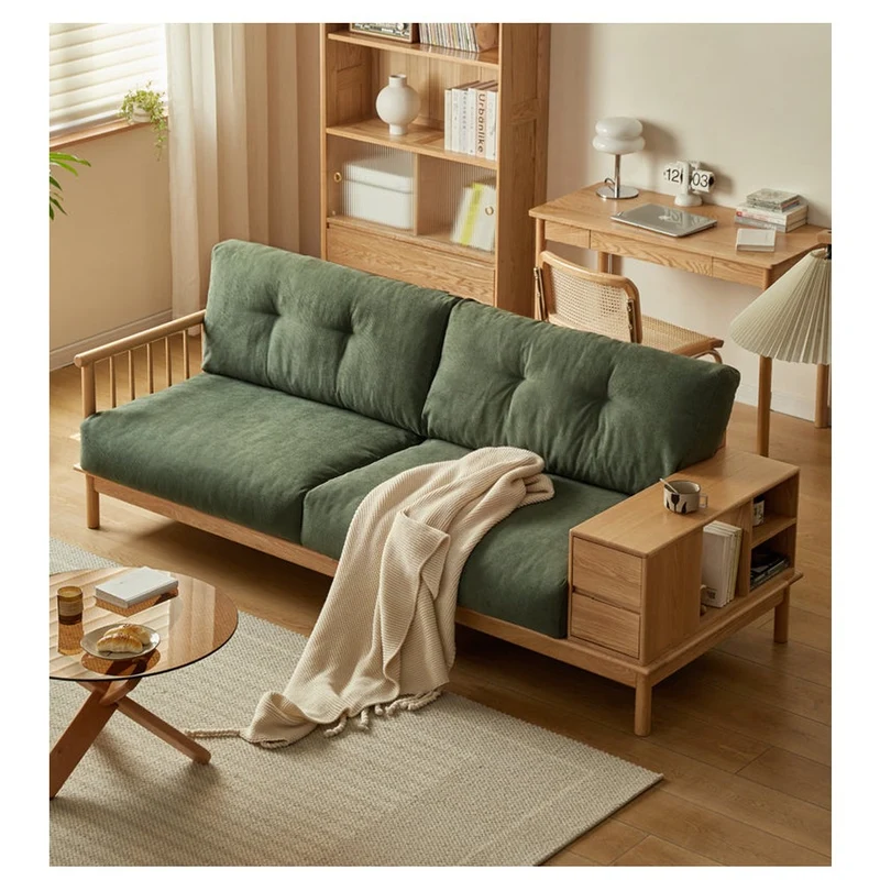Seraph Solid Oak Wood Sofa