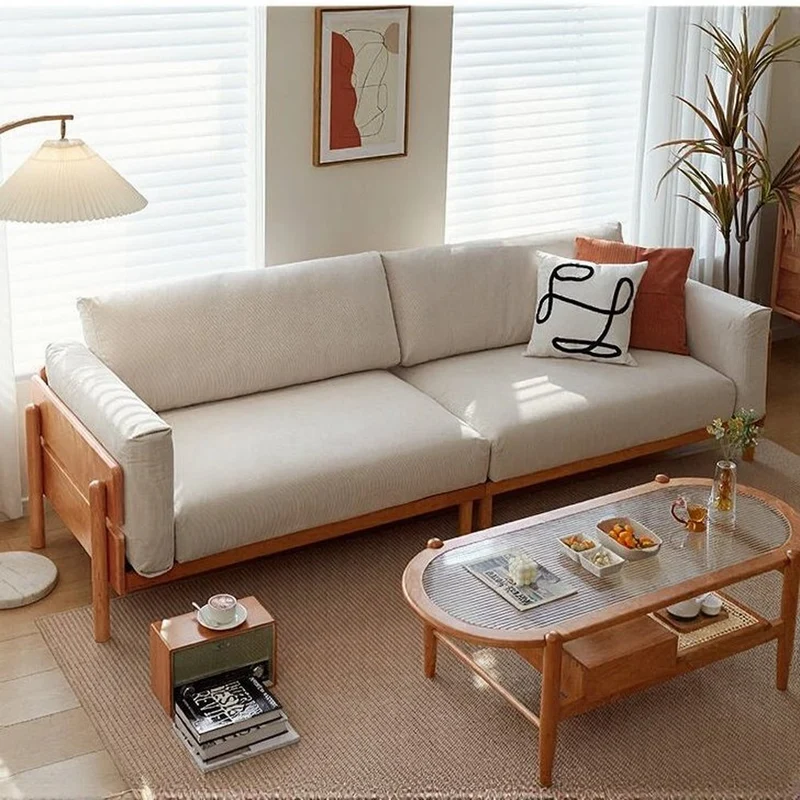 Elysian White Genuine Leather Sofa