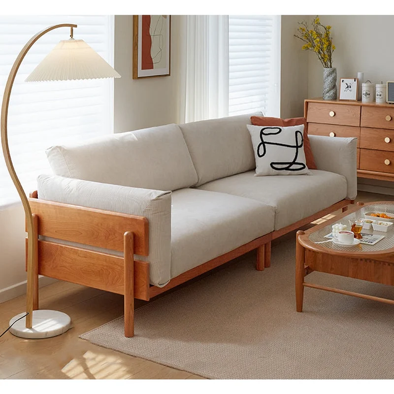 Elysian White Genuine Leather Sofa
