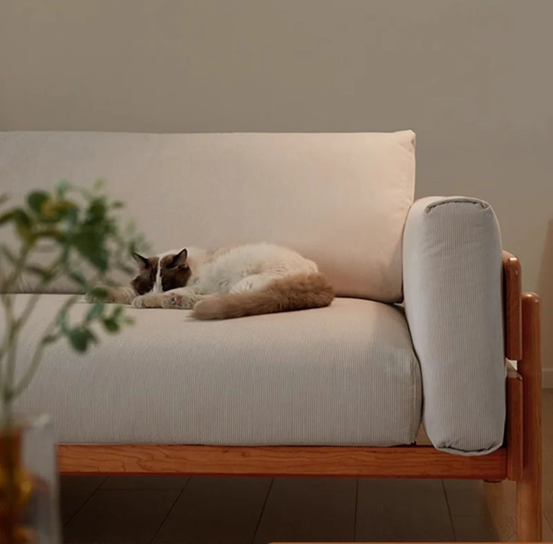 Elysian White Genuine Leather Sofa