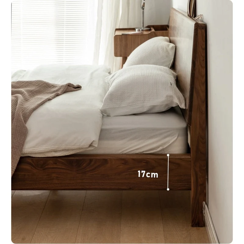Cascade Dark Walnut Wood Bed Frame