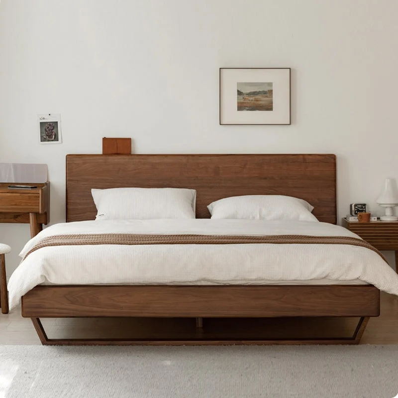 Cascade Dark Walnut Wood Bed Frame