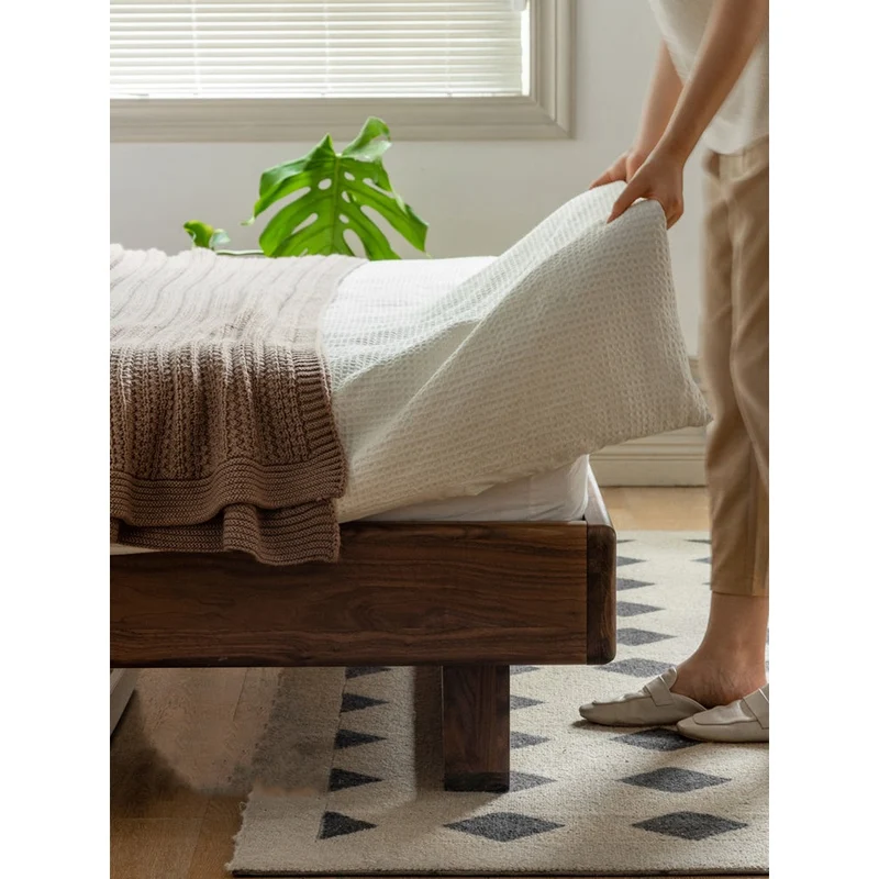 Cascade Dark Walnut Wood Bed Frame