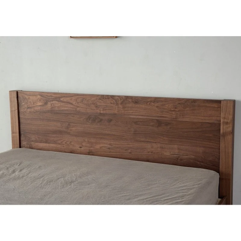 Vista Classic Walnut Wood King Bed Frame
