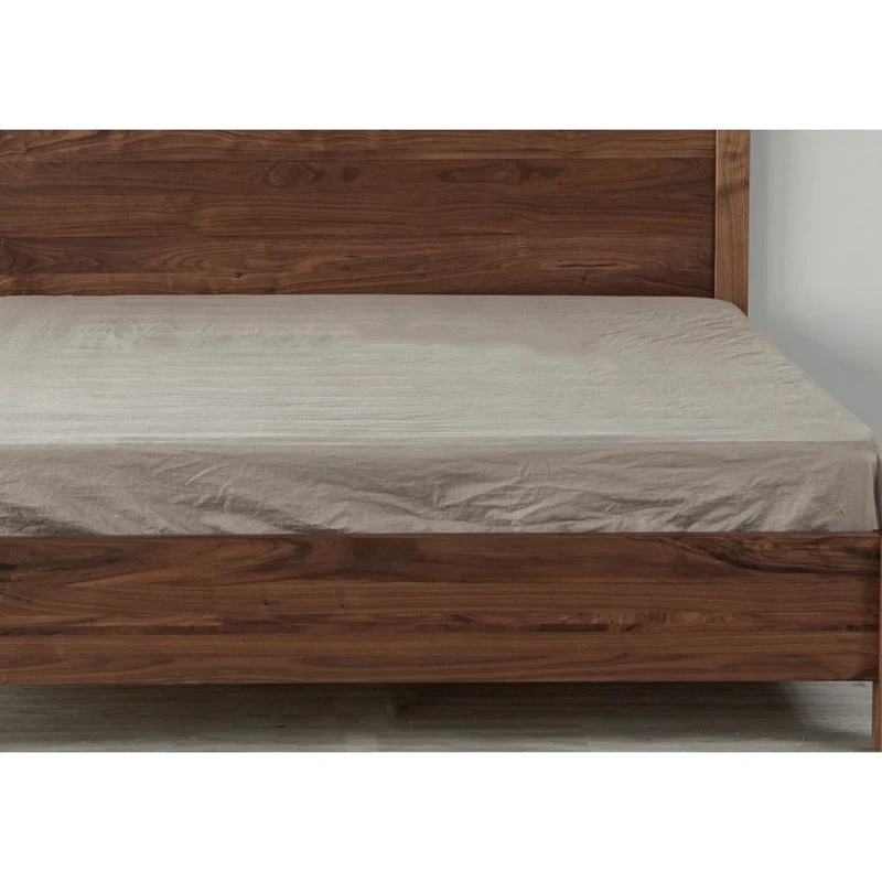 Vista Classic Walnut Wood King Bed Frame