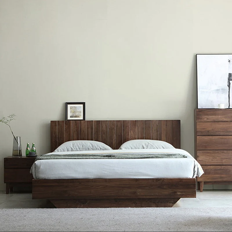 Sierra Big Hydraulic Bed Made of Black Walnut Wood