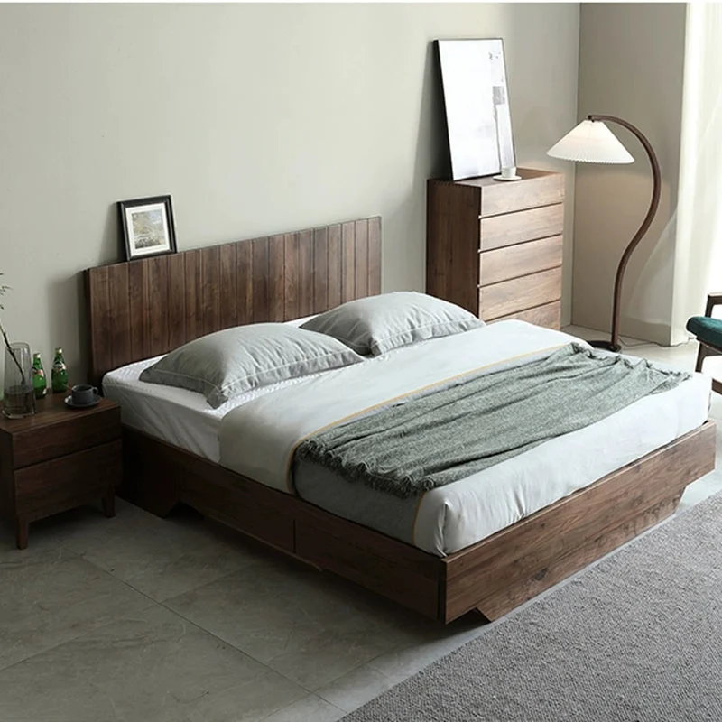 Sierra Big Hydraulic Bed Made of Black Walnut Wood