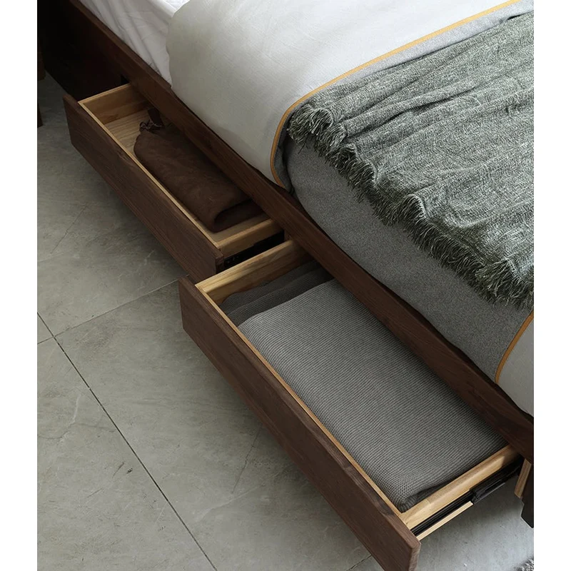 Sierra Big Hydraulic Bed Made of Black Walnut Wood