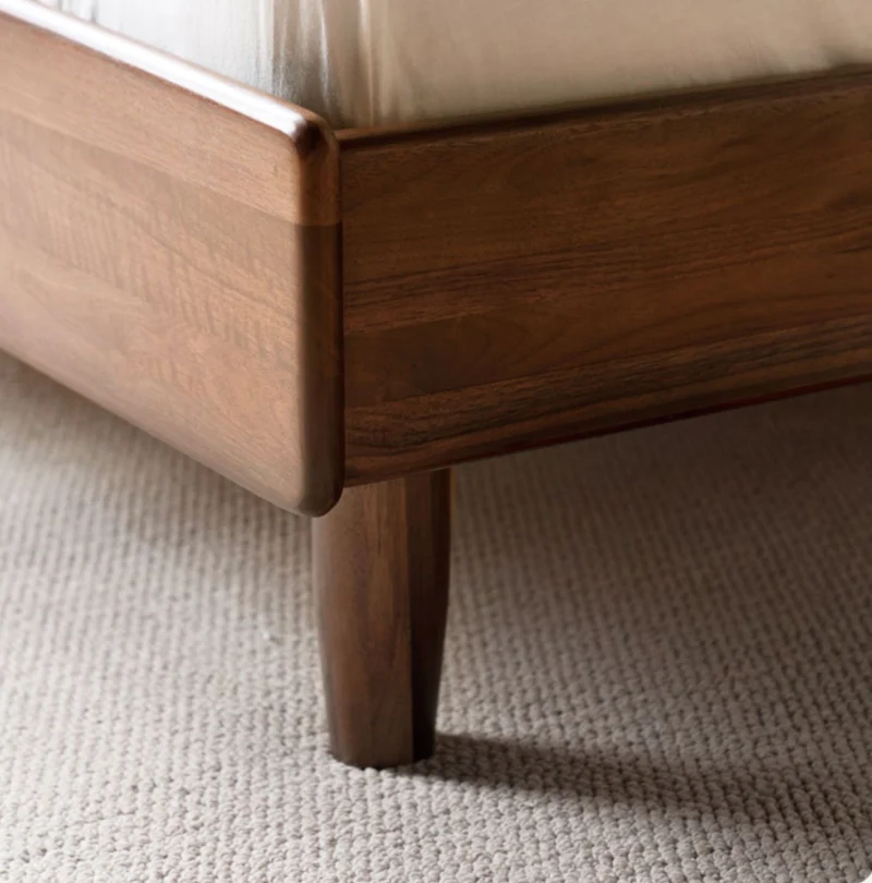 Elysium Black Walnut Wood Fence Bed