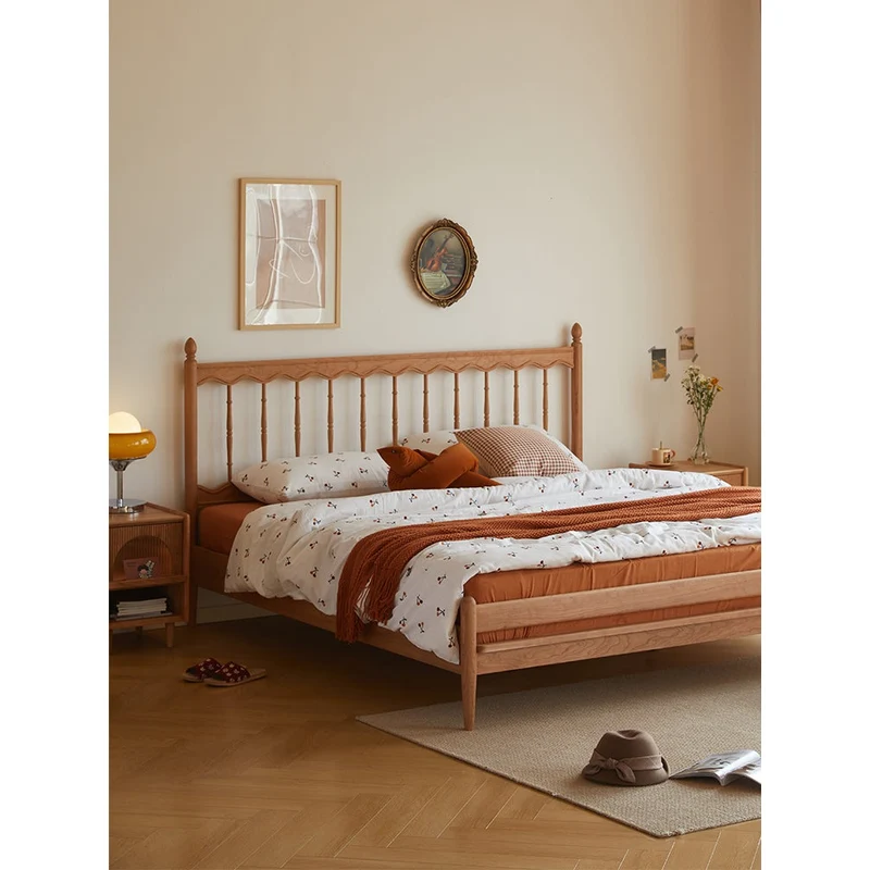 Epic Harp Style Solid Cherry Wood Bed