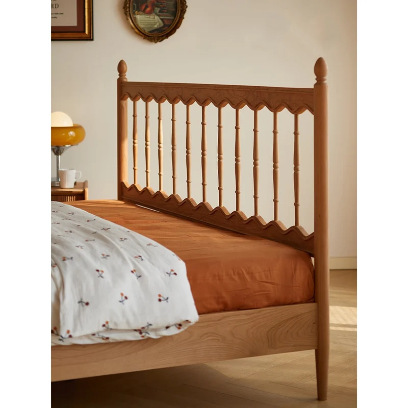 Epic Harp Style Solid Cherry Wood Bed