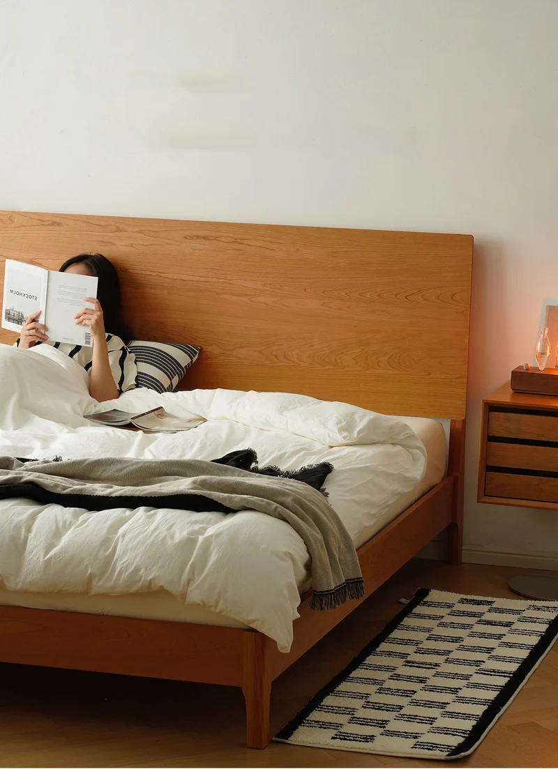 Eclipse Full Set Cherry Wood Bed Frame