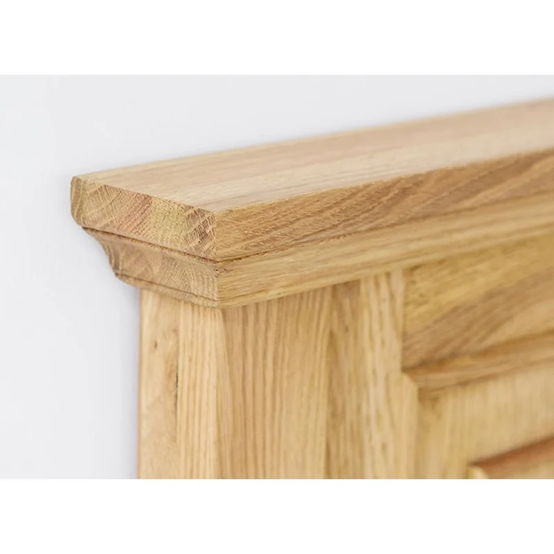 Manor House Oak Wood King Size Panel Bed