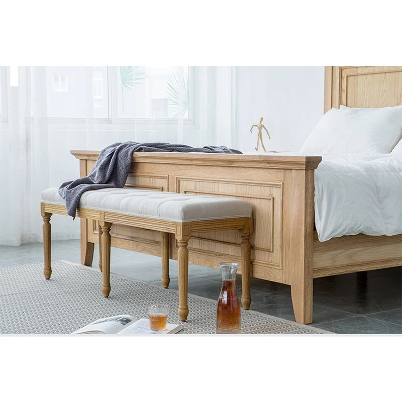 Manor House Oak Wood King Size Panel Bed