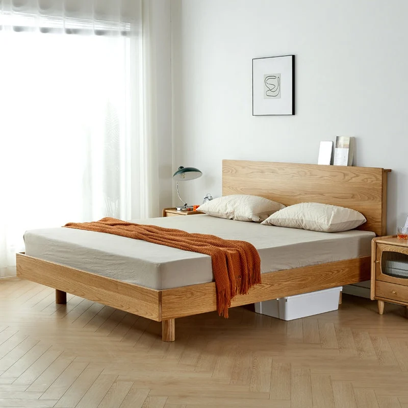 Atlas Loft King Size Solid Oak Wood Bed Frame