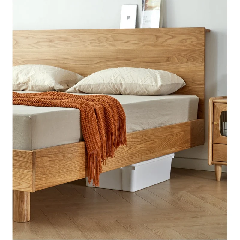 Atlas Loft King Size Solid Oak Wood Bed Frame