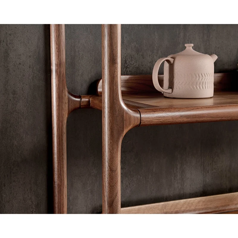 Crate and Barrel Elevate Walnut Wood Bookcase