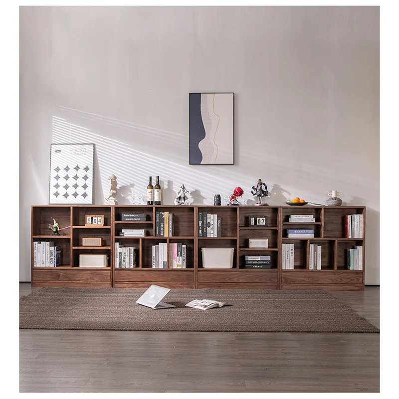 Harmonic Solid Walnut Square Bookcase