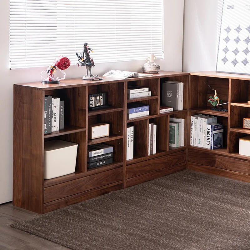Harmonic Solid Walnut Square Bookcase