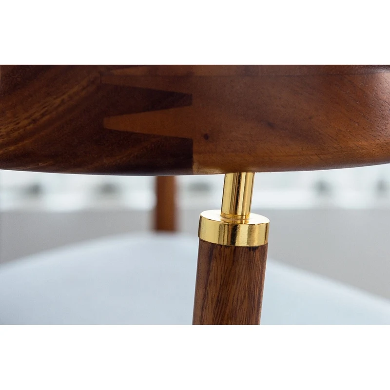 New Design Modern Simple Walnut Wood Armchair