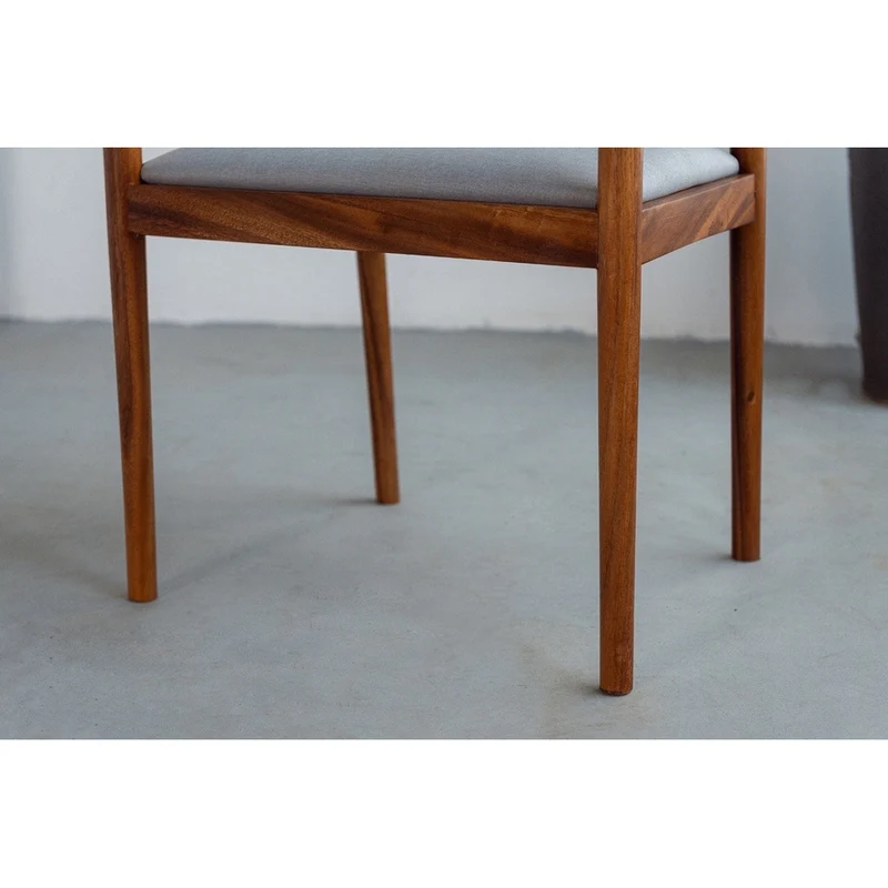 New Design Modern Simple Walnut Wood Armchair