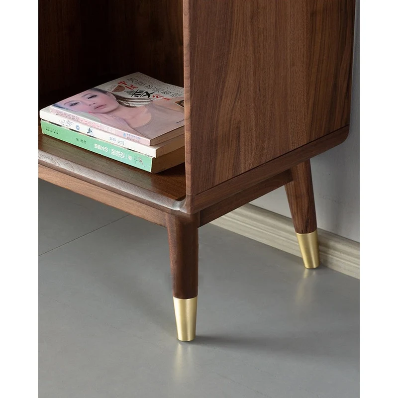 Empress Golden Spindle Walnut Wood Bookcase