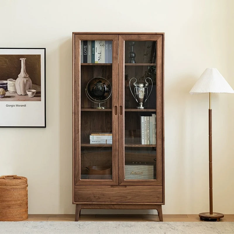 Timberline Classic Solid Walnut Wood Bookcase