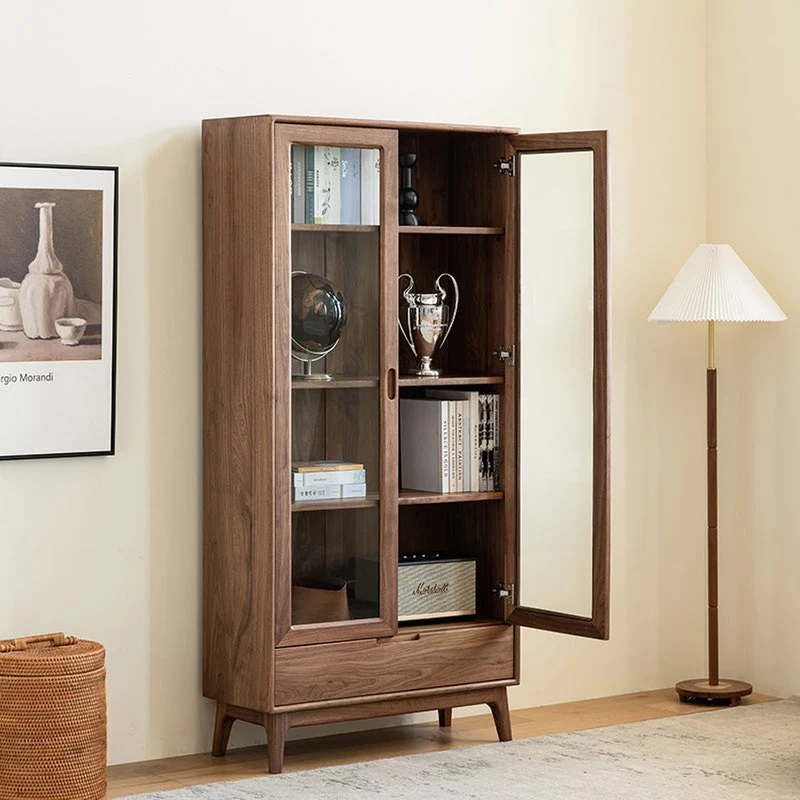 Timberline Classic Solid Walnut Wood Bookcase