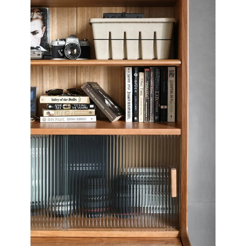 Paragon Open Style Oak Wood Bookcase with Desk Board