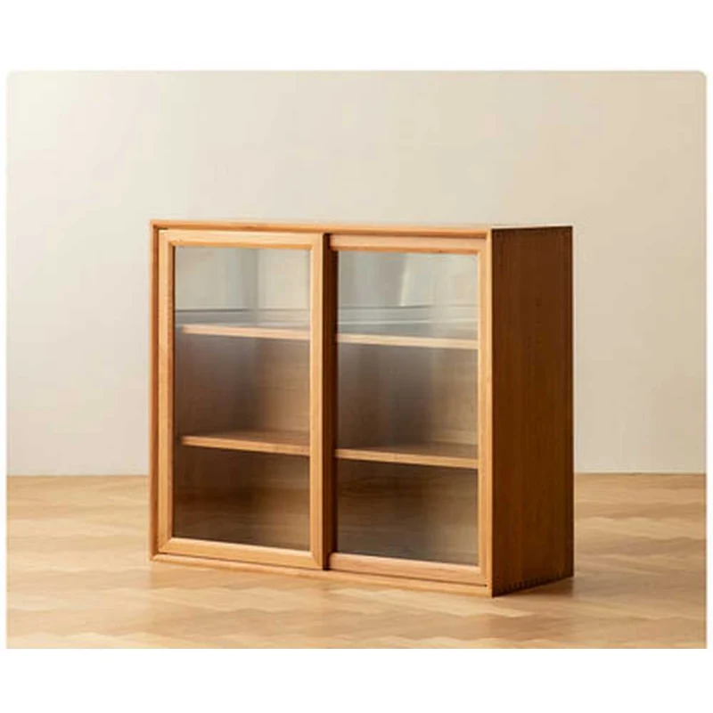 Oasis Glass Cherry Wood Square Bookcase