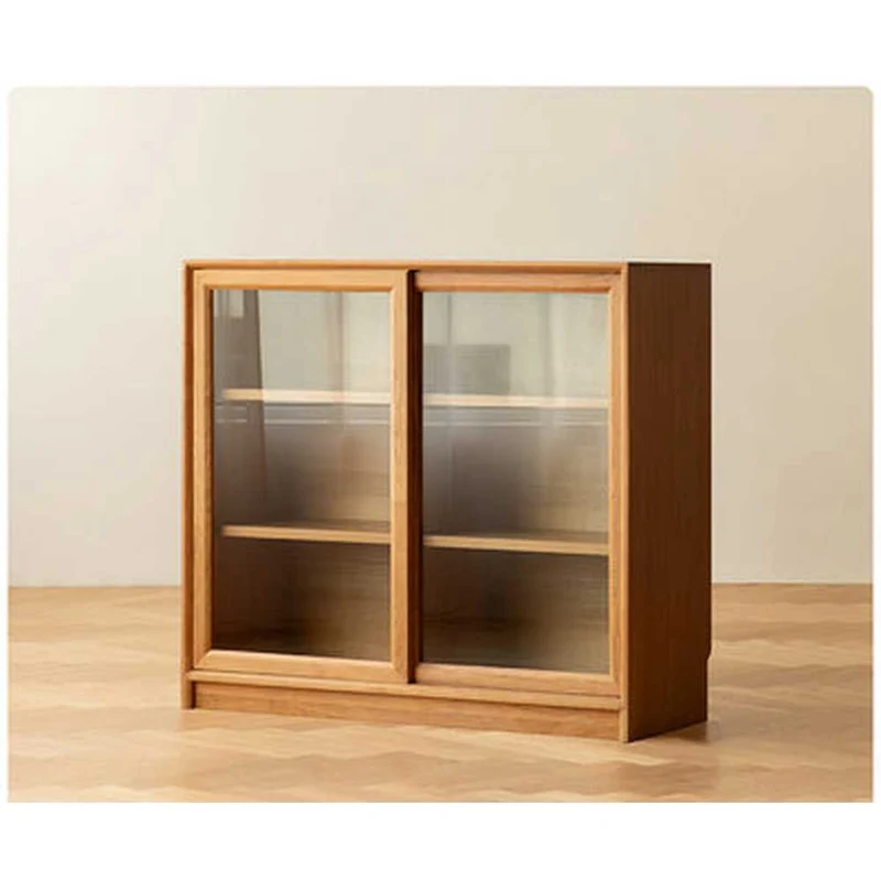 Oasis Glass Cherry Wood Square Bookcase