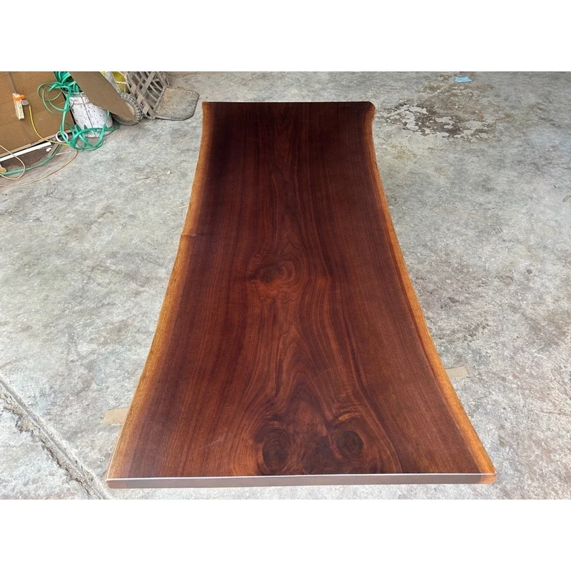 Live Edge Black Walnut Wood Dining Table