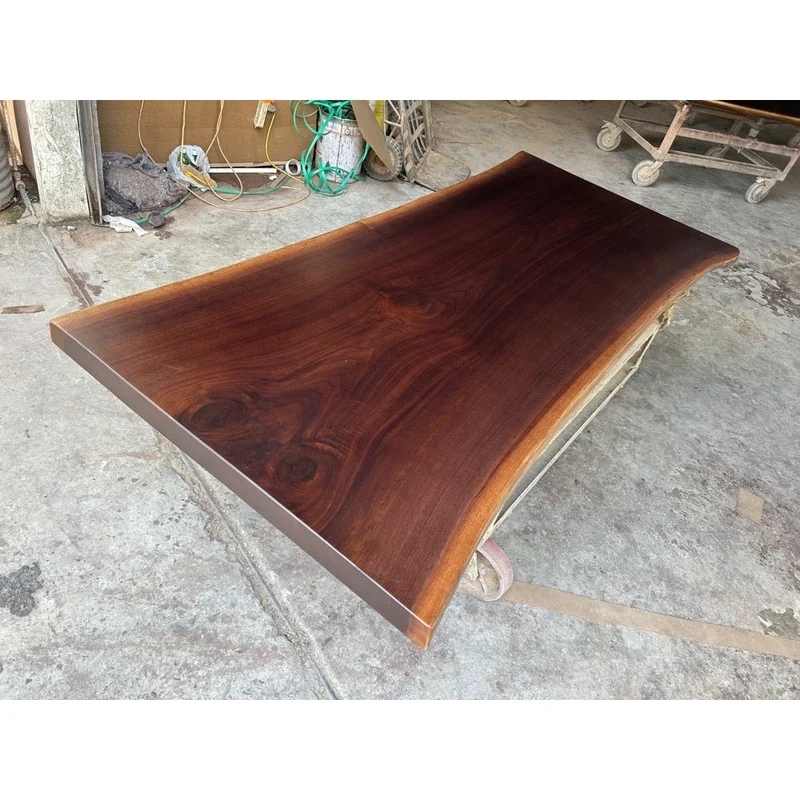 Live Edge Black Walnut Wood Dining Table