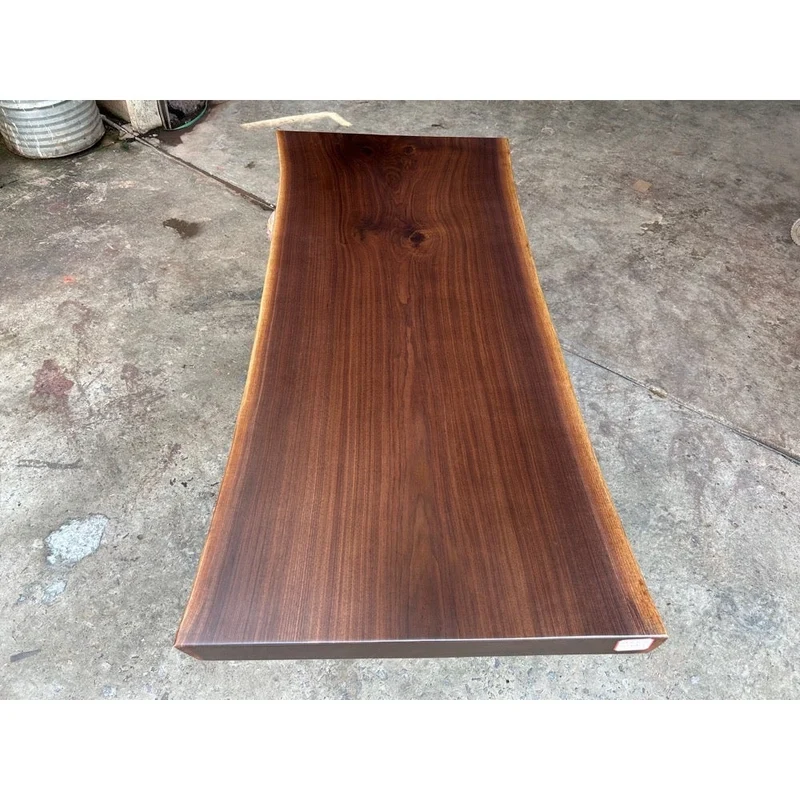 Reverie Live Edge Black Walnut Wood Dining Table