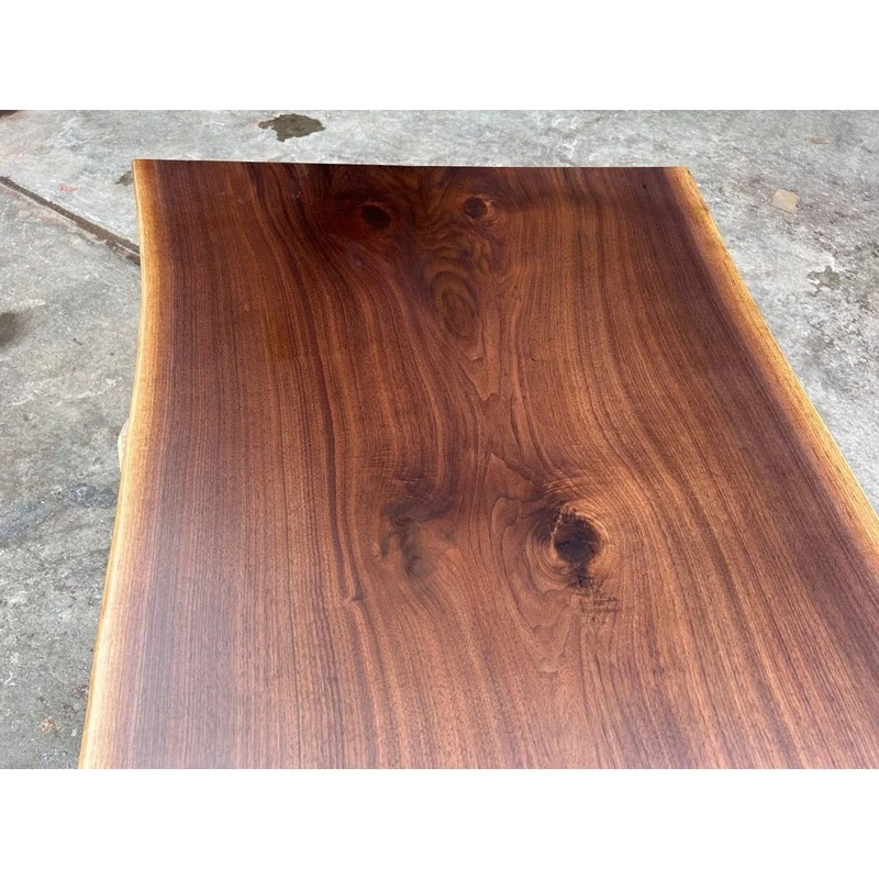 Reverie Live Edge Black Walnut Wood Dining Table