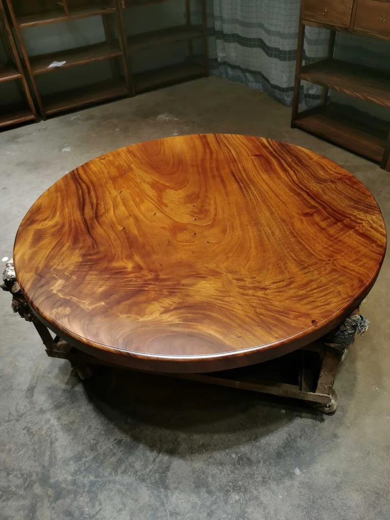 Serene Round Congo Wood Table