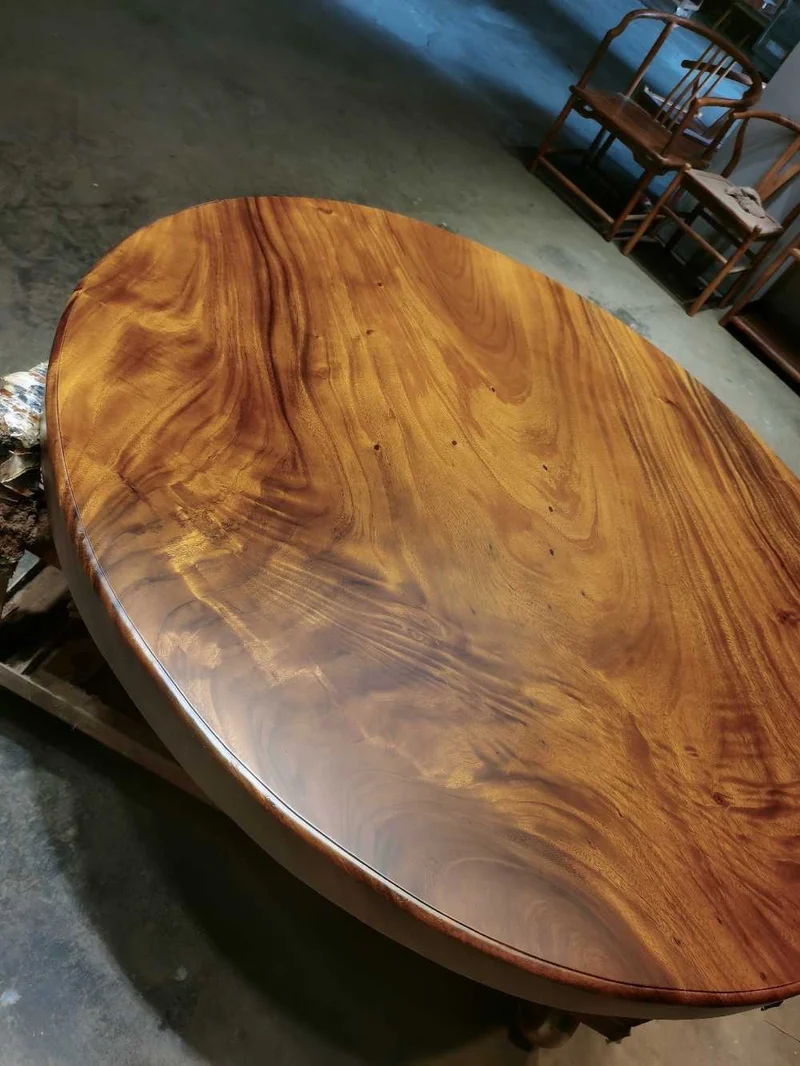 Serene Round Congo Wood Table