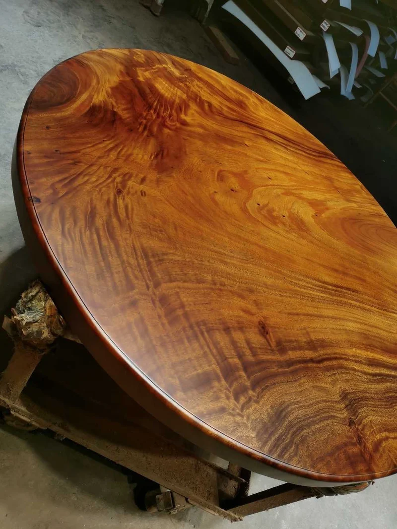 Serene Round Congo Wood Table
