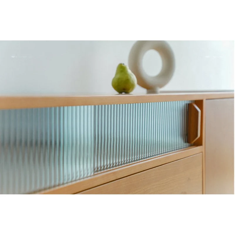 Sleek Contemporary Solid Cherry Wood TV Cabinet